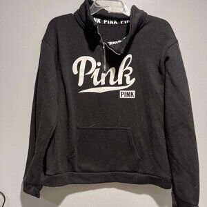 VS Pink Half Zip Sweatshirt Size Medium